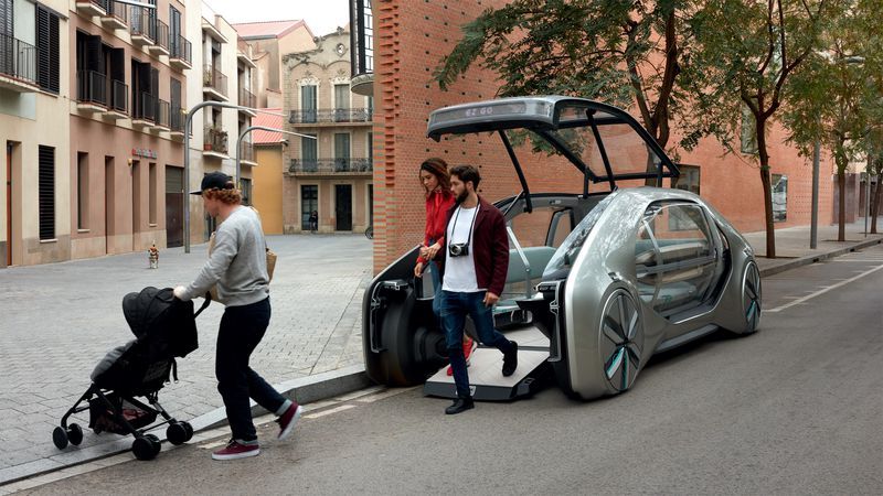 Illustration for article titled Renault Wants To Have This Striking All-Electric Autonomous Car On The Road By 2022